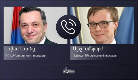 Phone conversation of the RA Deputy Foreign Minister with the Deputy Foreign Minister of Czech