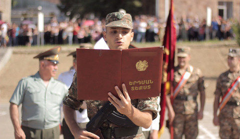 There will be no visits and receptions during military swearing-in ceremonies. Ministry of Defense