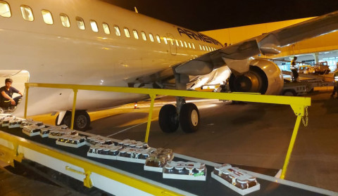 From the people of Artsakh to Lebanon. The second plane arrived in Beirut