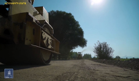 The 2.07 km section of the national road on Yerevanyan Street is being renovated in Armavir. Pashinyan published a video