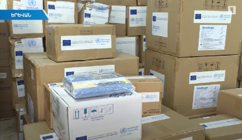 Coronavirus diagnostic tests and medical supplies from the EU and the WHO to Armenia