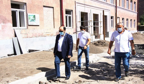 Արթիկի ավագ դպրոցում կապիտալ շինարարություն է ընթանում