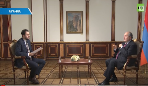 «Պատերազմը սկսել է ադրբեջանական կողմը». Արմեն Սարգսյանի հարցազրույցը RT հեռուստաընկերությանը
