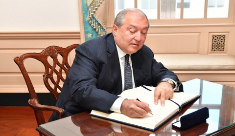 President Armen Sarkissian signs Tax Exemption Bills Into Law