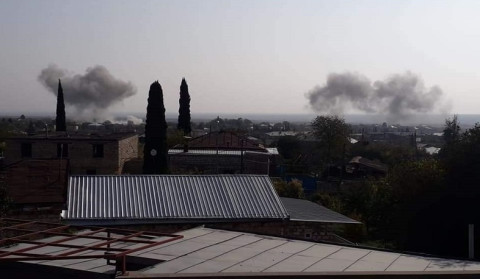 Enemy used military aircraft on Martakert
