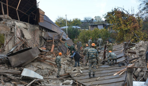 Stepanakert is being bombed with cluster bombs