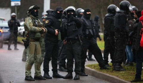 Марш "против фашизма" в Беларуси