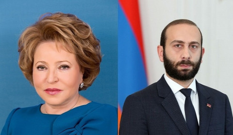 Valentina Matviyenko congratulates Ararat Mirzoyan on his birthday