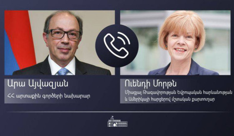 Ara Ayvazyan had a phone conversation with the UK's Permanent Secretary for European Neighborhood and America