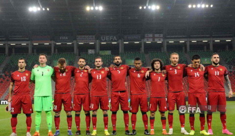 Армения сохранила позиции в рейтинге сборных FIFA
