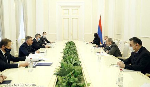 Nikol Pashinyan received the RF Minister of Emergency Situations Yevgeny Zinichev