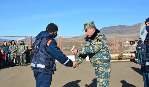 A group of employees of the RF MES were awarded in Artsakh