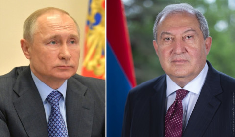 Vladimir Putin congratulates Armen Sargsyan on New Year and Christmas