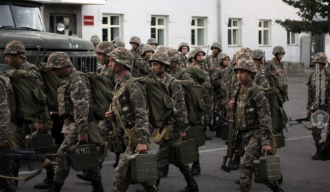Artsakh Defense Army servicemen, Russian peacekeepers fulfill their duties. Poghosyan