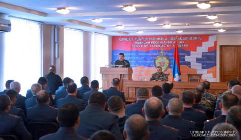 Արցախի նախագահը ՆԳՆ անձնակազմին է ներկայացրել նախարար Կարեն Սարգսյանին