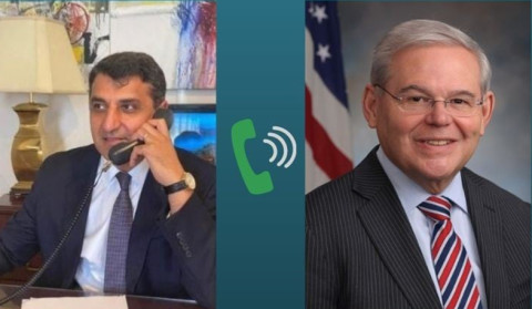 The RA Ambassador to the US held a phone conversation with the Senator Bob Menendez