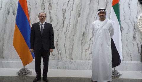 Foreign Minister Ara Aivazian met with Minister of Foreign Affairs and International Cooperation of the UAE Abdullah bin Zayed Al Nahyan