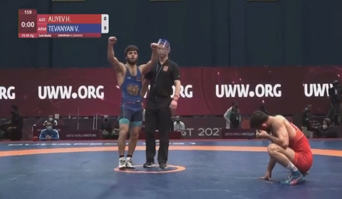 Erməni güləşçi Vazgen Tevanyan Macarıstanda azərbaycanlı idmançını məğlub edərək qızıl medal qazandı