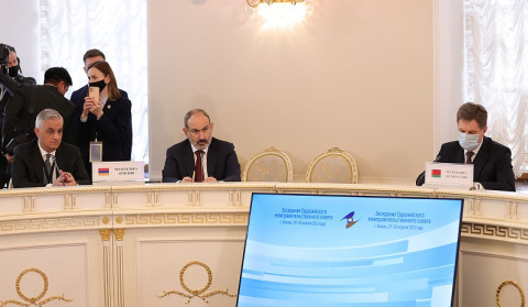 Nikol Pashinyan took part in the meeting of the EEU Intergovernmental Council in a narrow format