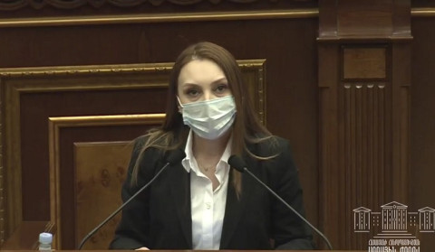 Lilit Makunts draws OSCE MG Co-Chairs’ attention to demolition of dome of Ghazanchetsots Church in Shushi