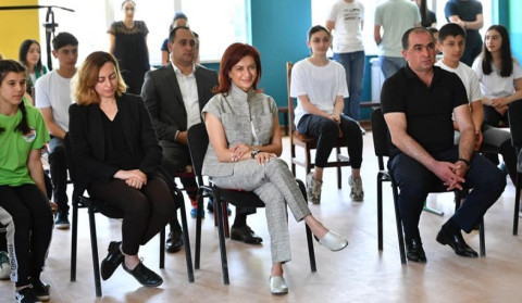 Աննա Հակոբյանը և Լենա Նազարյանը մասնակցել են Գորիսի N6 հիմնական դպրոցի նորոգված մարզադահլիճների բացման արարողությանը