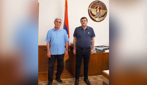 Արցախի նախագահը հյուրընկալել է «Հայաստան» հիմնադրամի նվիրատու Լևոն Քիրաջյանին