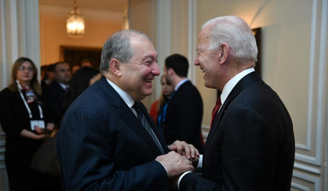 Armen Sarkissian sent a congratulatory message to US President Joseph Biden