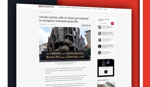 Jewish scholar called for recognition of Armenian Genocide