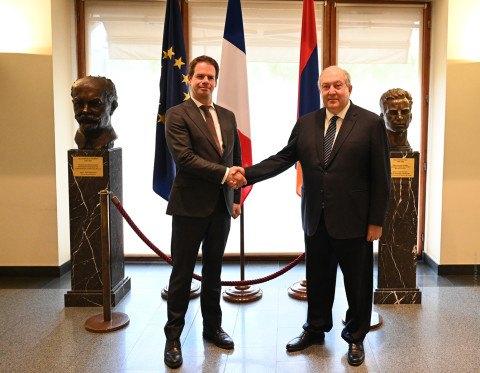 Armen Sarkissian visited the French Embassy in Armenia on the occasion of the French National Day