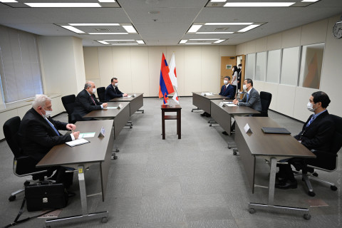 Armen Sarkissian met with chairman of Japan Nuclear Regulatory Agency