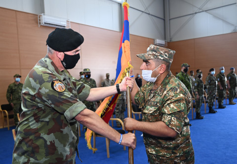 A handover ceremony of Armenian peacekeeping mission took place