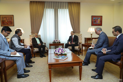 At meeting with President of Council of Indian Cultural Cooperation, Armen Grigoryan praised the statement of Indian Foreign Ministry on situation with penetration of Azerbaijani troops in Armenia
