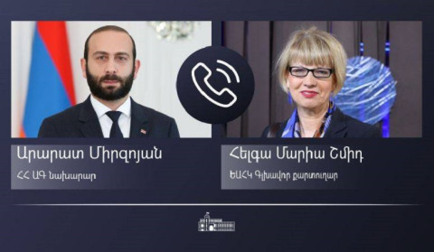 Արարատ Միրզոյանը հեռախոսազրույց է ունեցել ԵԱՀԿ գլխավոր քարտուղար Հելգա Մարիա Շմիդի հետ