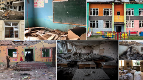 “Müharibənin dərsləri”: HRW-ın araşdırmasında 44 günlük müharibə zamanı məktəblərə edilmiş hücumlara toxunulub