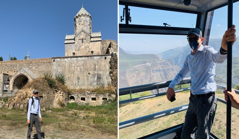 US Deputy Chief of Mission Chip Laitinen visits Tatev Monasteryand St. Hovhannes (St. Sargis) Church in Meghri