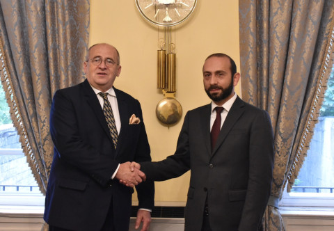 Meeting of Minister of Foreign Affairs of Armenia Ararat Mirzoyan with Minister of Foreign Affairs of Poland Zbigniew Rau