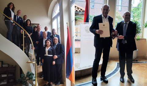 ԳԴՀ-ում՝ ՀՀ դեսպանությունում, հյուրընկալվել են Գերմանիայում հավատարմագրված ՀՀ պատվավոր հյուպատոսներ