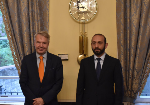 Արարատ Միրզոյանը Ֆինլանդիայի ԱԳ նախարարի հետ հանդիպմանն ընդգծել է ԼՂ հակամարտության խաղաղ կարգավորման գործընթացի վերսկսման անհրաժեշտությունը