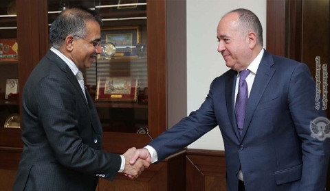 Հնդկական կողմը պատրաստ է խորացնել Հայաստանի հետ համագործակցությունը պաշտպանական ոլորտում. Արշակ Կարապետյանն ընդունել է Հնդկաստանի դեսպանին