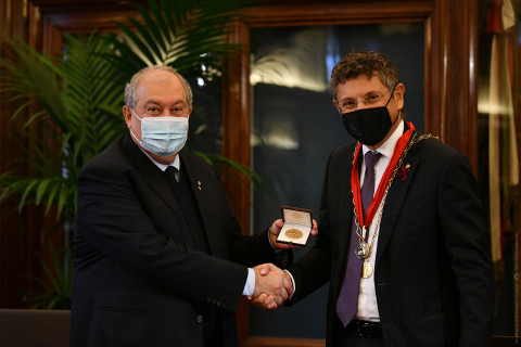 Armen Sarkissian awarded highest medal of University of Bologna - Sigillum Magnum