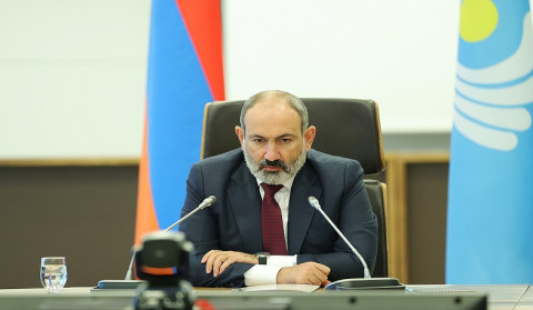 Nikol Paşinyan MDB Dövlət Başçıları Şurasının iclasında çıxış edib