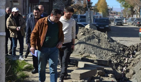 Հիմնանորոգվում է Ստեփանավանի կենտրոնական փողոցը` իր բոլոր ենթակառուցվածքներով. Սուրեն Պապիկյան