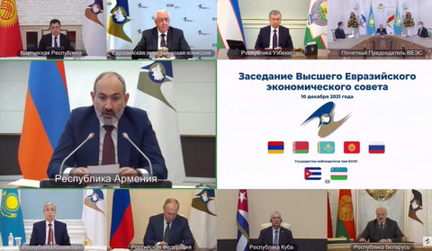 Նիկոլ Փաշինյանի ելույթը Եվրասիական տնտեսական բարձրագույն խորհրդի նիստին