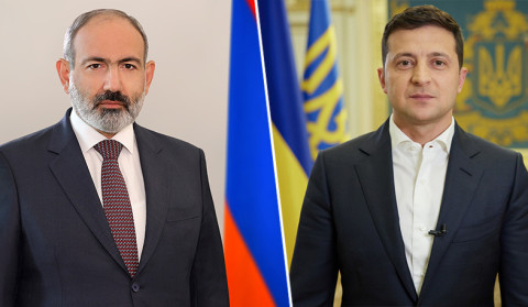 Pashinyan and Zelensky congratulate each other on 30th anniversary of diplomatic relations