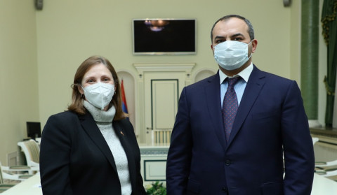 Генеральный прокурор РА Артур Давтян принял посла США в Армении Линн Трейси
