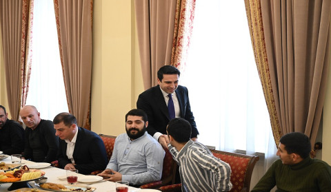 Ալեն Սիմոնյանն ընդունել է Արցախյան երեք պատերազմների մի խումբ մասնակիցների