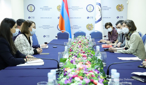 Human Rights Defender of Armenia and Head of CoE Yerevan Office discusses internationally accepted approaches to protection of human rights in security issues