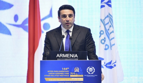 Alen Simonyan Makes a Statement at 144th Assembly of Inter-Parliamentary Union