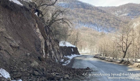 Կապան-Տաթև ավտոճանապարհի խաթարված երթևեկությունը վերականգնվել է