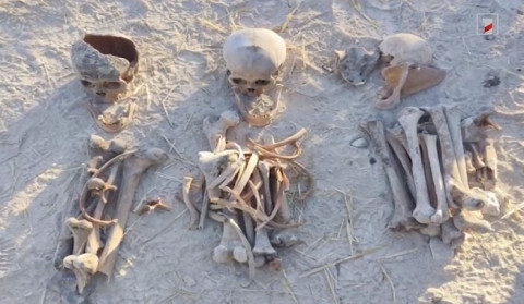 Azerbaijan demolishes old grave in Parukh and uses relics for propaganda